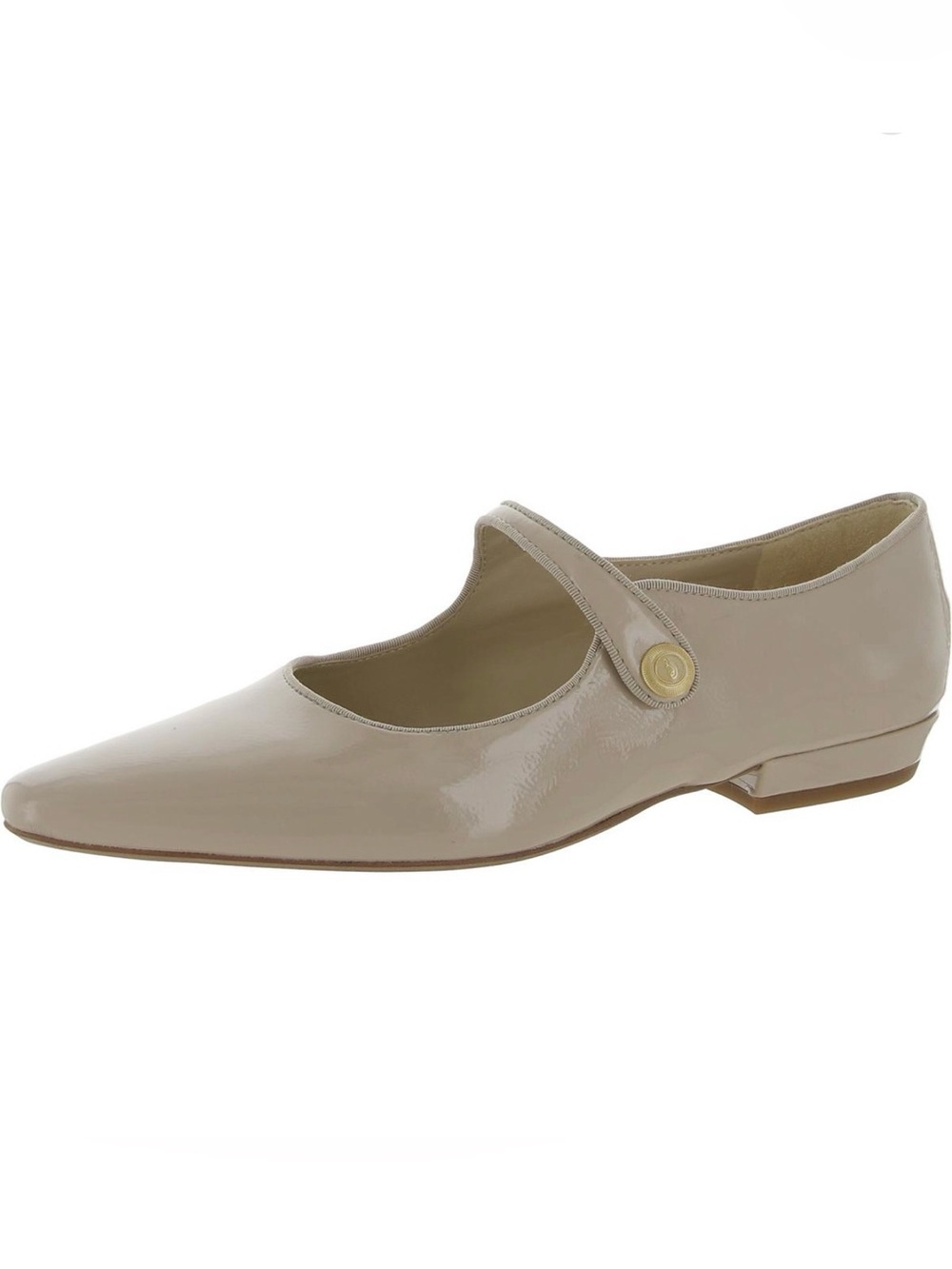 Sam Edelman Women's Beige Patent Mary Jane Flat pointed toe sz 9